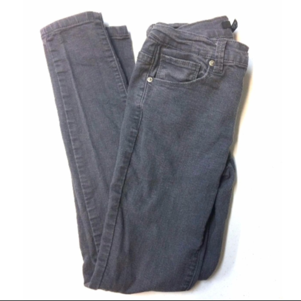 Forever 21 Juniors Skinny Jeans Gray pants Slim 25 - Picture 3 of 6